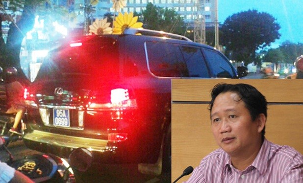 Sử dụng biển xanh lắp cho xe đã đăng ký biển trắng, trắng trợn vi phạm pháp luật, ông Trịnh Xuân Thanh có xứng đáng là Đại biểu Quốc hội? ảnh: Thanh Niên.