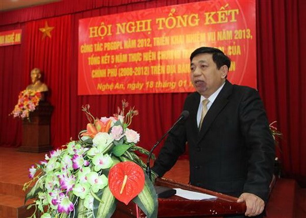 Ông Nguyễn Xuân Đường - Chủ tịch UBND tỉnh Nghệ An. ảnh: báo Công an Nghệ an.