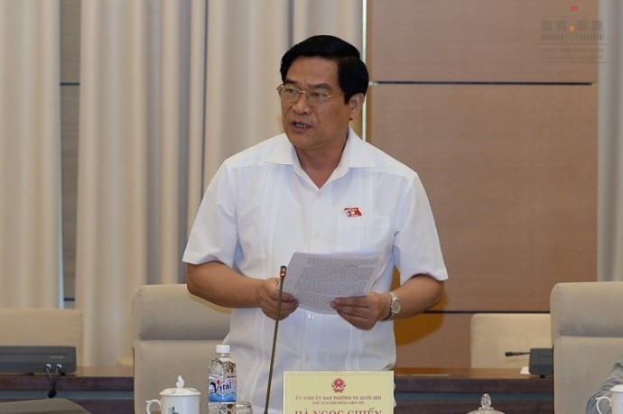 Ông Hà Ngọc Chiến được bầu giữ chức Chủ tịch Hội đồng Dân tộc của Quốc hội. ảnh: H.Vũ