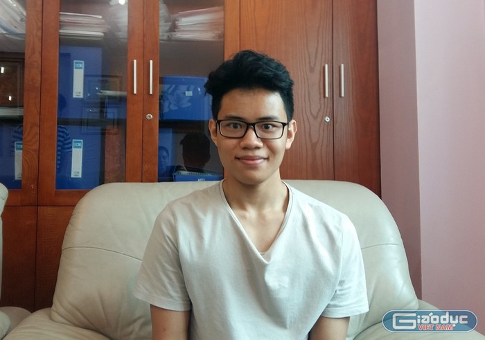 Tạ Lê Huy là một trong những học sinh xuất sắc của Trường Phổ thông Quốc tế Newton. ảnh: Ngọc Quang.