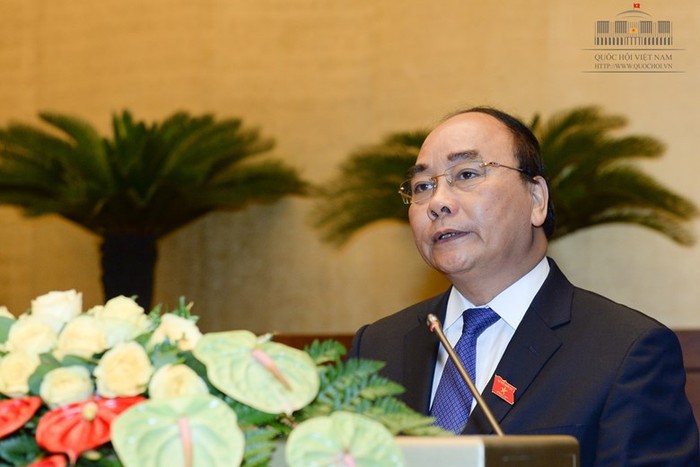 Thủ tướng Nguyễn Xuân Phúc nhấn mạnh: &quot;Cần phải có trách nhiệm đối với từng đồng tiền thuế của dân&quot;. ảnh: Trung tâm thông tin Quốc hội.