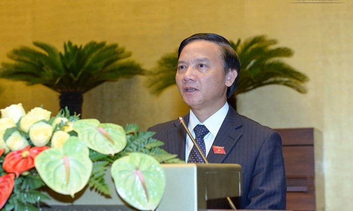 Ông Nguyễn Khắc Định - Chủ nhiệm Ủy ban Pháp luật của Quốc hội. ảnh: Trung tâm thông tin Quốc hội.