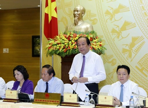 Bộ trưởng Mai Tiến Dũng khẳng định, vụ việc của ông Trịnh Xuân Thanh là điển hình của dự bất cập trong công tác cán bộ. ảnh: Ngọc Kha.