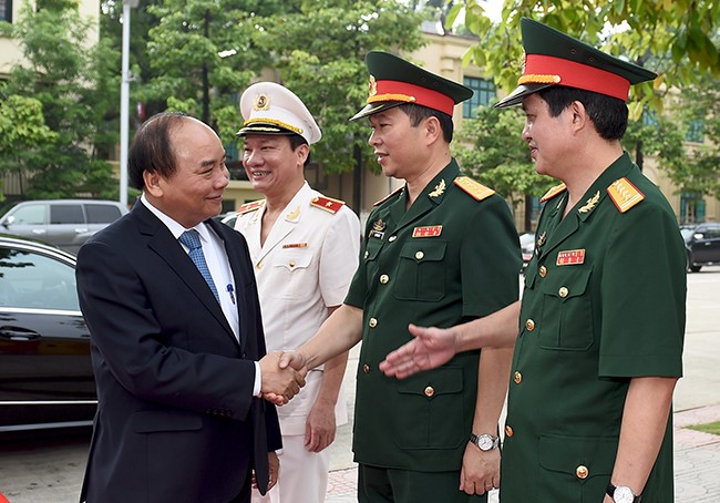 Thủ tướng Nguyễn Xuân Phúc nhấn mạnh, nhiệm vụ gìn giữ, bảo vệ tốt nhất thi hài Chủ tịch Hồ Chí Minh là nhiệm vụ thiêng liêng, đáng tự hào. ảnh: VGP.