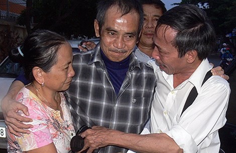 Ông Huỳnh Văn Nén 17 năm bị ngồi tù oan. ảnh: Giang Nam.