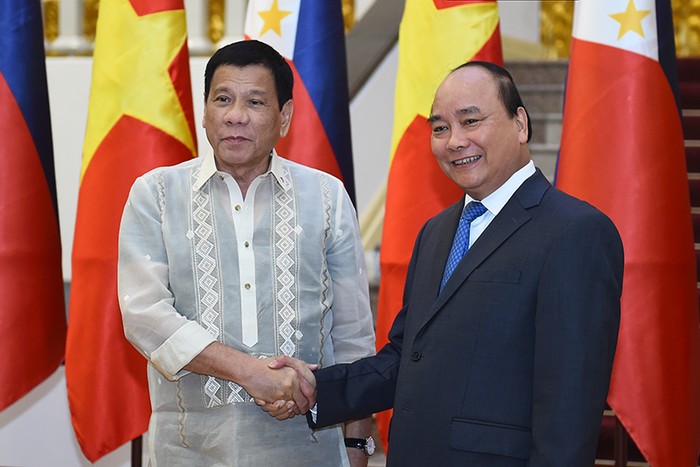 Tổng thống Cộng hòa Philippines - ông Rodrigo Roa Duterte đang có chuyến thăm và làm việc tại Việt Nam. ảnh: vgp.