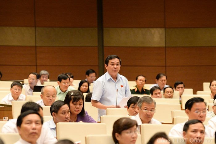 Đại biểu Quốc hội Nguyễn Văn Sơn (đoàn Hà Tĩnh). ảnh: trung tâm thông tin Quốc hội.