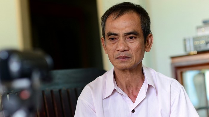 Ông Huỳnh Văn Nén bị ngồi tù oan hơn 17 năm. ảnh: Quang Định/Tuổi trẻ.