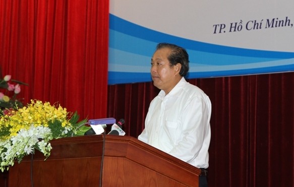Phó Thủ tướng Trương Hòa Bình phát biểu tại hội nghị. ảnh: vgp.