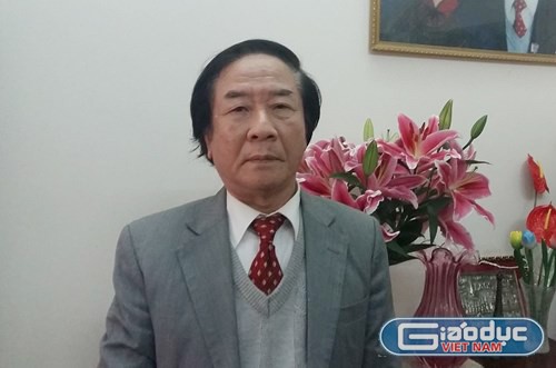 TS.Nguyễn Xuân Thủy - nguyên Giám đốc Nhà xuất bản Giao thông Vận tải. ảnh: Ngọc Quang.