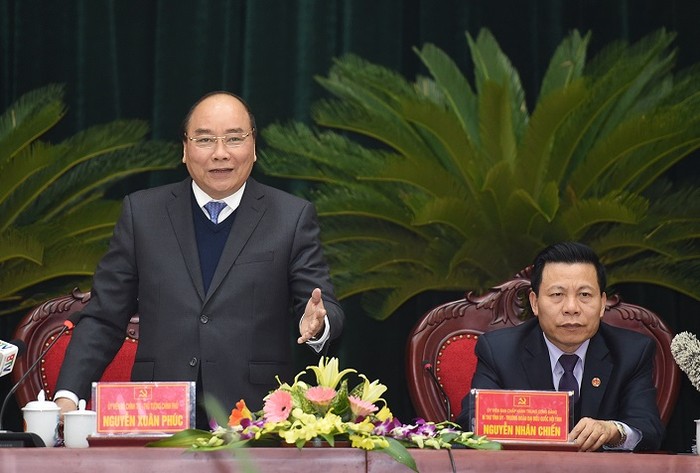 Thủ tướng Nguyễn Xuân Phúc cho biết, Việt Nam luôn tạo điều kiện thuận lợi để các doanh nghiệp nước ngoài đầu tư và phát triển ổn định tại Việt Nam. ảnh: VGP.