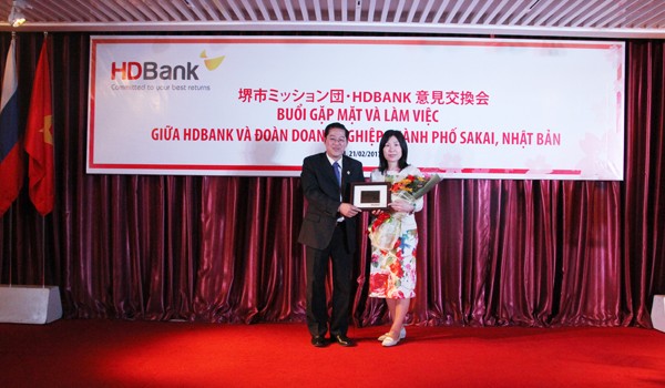 HDBank đẩy mạnh hợp tác với đối tác Nhật Bản.