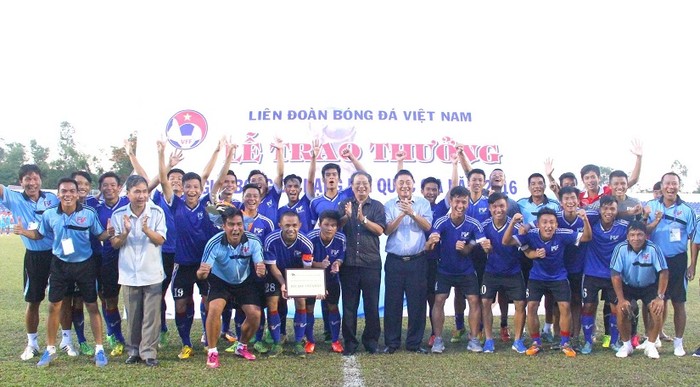 Đội hạng nhì PVF vô địch giải hạng nhì quốc gia năm 2016.