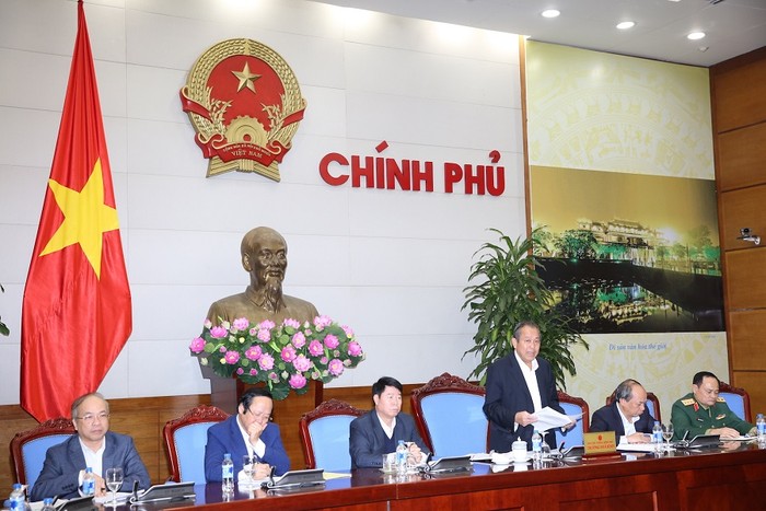 Phó Thủ tướng Thường trực Trương Hòa Bình yêu cầu giám sát chặt chẽ việc bồi thường sự cố môi trường biển miền Trung. ảnh: VGP.