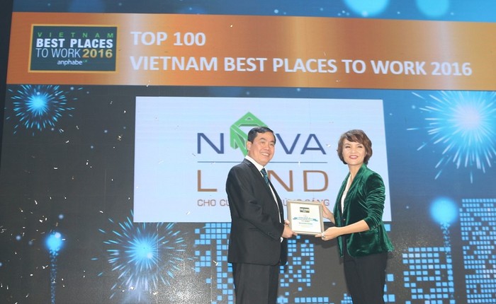 Novaland vinh dự nhận giải “Nơi làm việc tốt nhất Việt Nam 2016” .