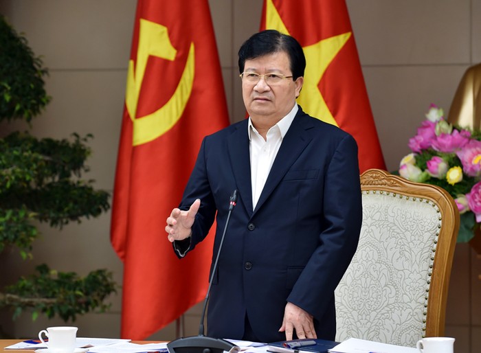 Phó Thủ tướng Trịnh Đình Dũng yêu cầu các bộ, ngành, địa phương tập trung kiên trì thực hiện mục tiêu tăng trưởng 6,7%. ảnh: vgp.