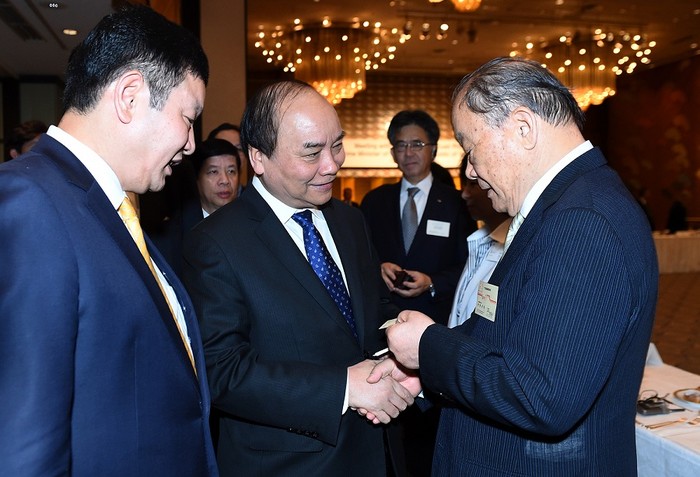 Thủ tướng Nguyễn Xuân Phúc cho biết, Việt Nam luôn tạo điều kiện thuận lợi để các doanh nghiệp Nhật Bản đầu tư, phát triển bền vững vì lợi ích chung của hai nước. ảnh: VGP.