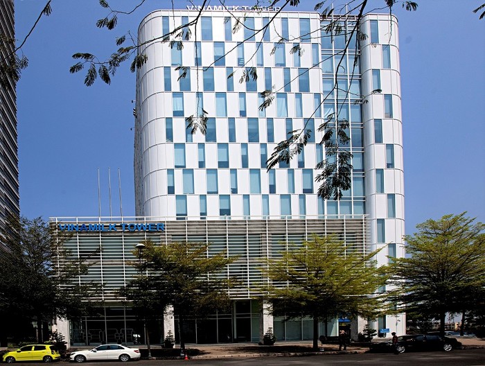 Trụ sở chính công ty cổ phần Sữa Việt Nam (Vinamilk) tại Thành phố Hồ Chí Minh.