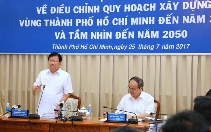 Điều chỉnh quy hoạch xây dựng vùng Thành phố Hồ Chí Minh sẽ thúc đẩy kinh tế cả nước. ảnh: VGP.