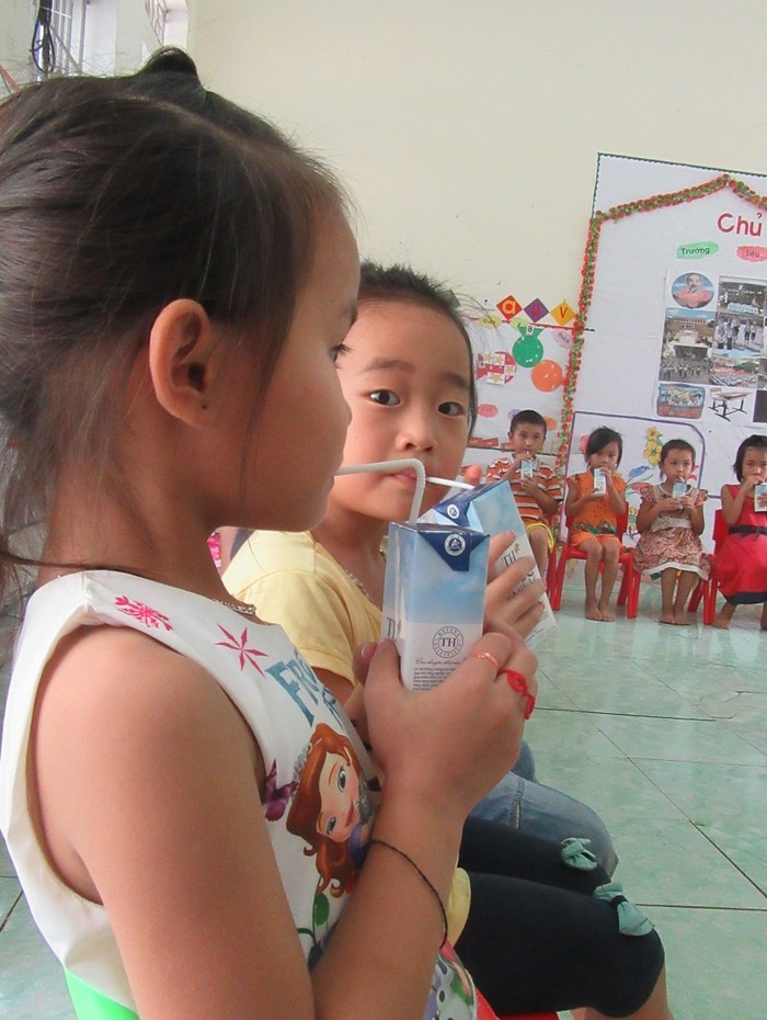 TH TrueMilk đang có nhiều đóng góp tích cực vào Chương trình Sữa học đường triển khai trên toàn quốc. ảnh: Th.H