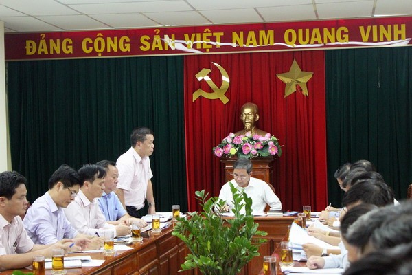 Ông Vũ Ngọc Minh - Tổng Giám đốc EVNNPT phát biểu tại buổi làm việc với Ủy ban Nhân dân tỉnh Đồng Nai. ảnh: evnnpt.