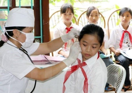 Học sinh được chăm sóc sức khỏe ngày càng tốt hơn. ảnh minh họa: TTXVN.