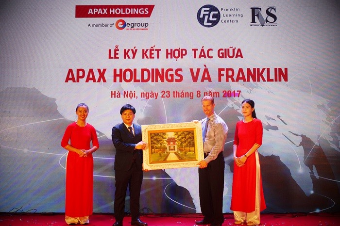 Sự hợp tác giữa Egroup và Franklin được kỳ vọng sẽ mang tới nhiều lựa chọn thông minh cho học sinh Việt Nam. ảnh: Eg.