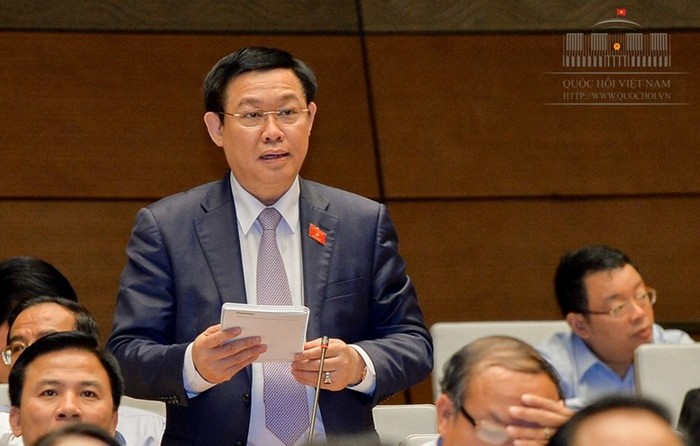 Phó Thủ tướng Vương Đình Huệ khẳng định: Chính phủ nói không với tăng trần nợ công. ảnh: Trung tâm thông tin Quốc hội.