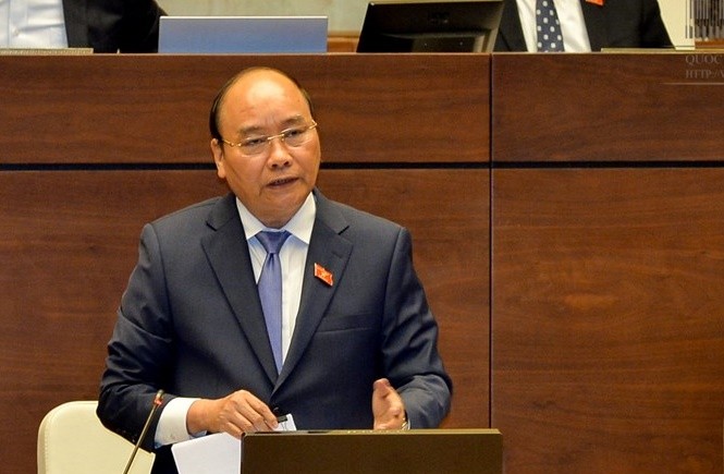 Thủ tướng Nguyễn Xuân Phúc đánh giá, vẫn còn một bộ phận cán bộ quan liêu, xa dân. ảnh: Trung tâm thông tin Quốc hội.