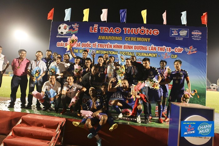 Câu lạc bộ B.Bình Dương đã giành chức vô địch Giải Bóng đá quốc tế truyền hình Bình Dương - Cúp Number 1 lần thứ 18.