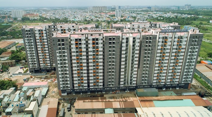 Tiến độ xây dựng thực tế tại Him Lam Phú An (32 Thủy Lợi, phường Phước Long A, quận 9, TP HCM).