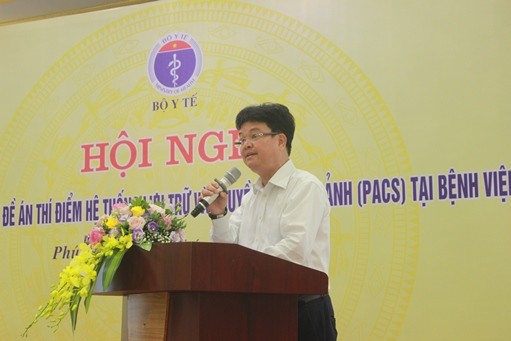 Thứ trưởng Phạm Lê Tuấn phát biểu tại hội nghị. ảnh: moh.gov.vn