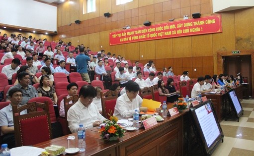 Hội nghị thu hút sự quan tâm của nhiều cán bộ ngành y tế, bảo hiểm xã hội. ảnh: moh.gov.vn