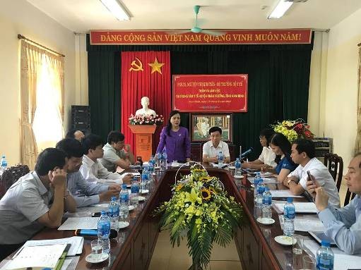 Bộ trưởng Y tế phát biểu tại buổi làm việc với lãnh đạo tỉnh Nam Định. ảnh: moh.gov.vn