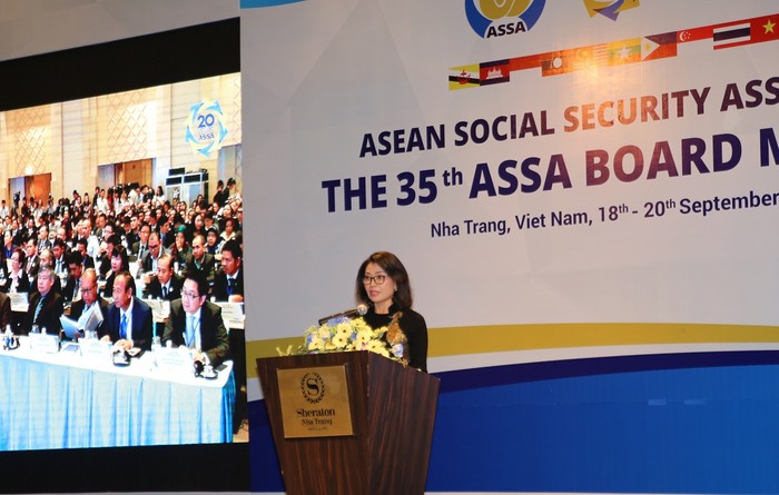 Hội nghị ASSA35, bà Nguyễn Thị Minh đã tiếp nhận chức Chủ tịch ASSA nhiệm kỳ 2018-2019. ảnh: MT.
