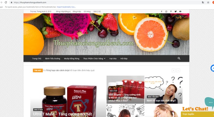 Một trong những địa chỉ website Cục An toàn thực phẩm cảnh báo, nhà sản xuất chính hãng sẽ không chịu trách nhiệm với sản phẩm giải độc gan Tuệ Linh bán trên website này.