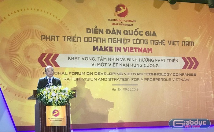 Thủ tướng kêu gọi các doanh nghiệp đoàn kết để cùng nhau xây dựng Việt Nam hùng cường, thịnh vượng. ảnh: NQ.