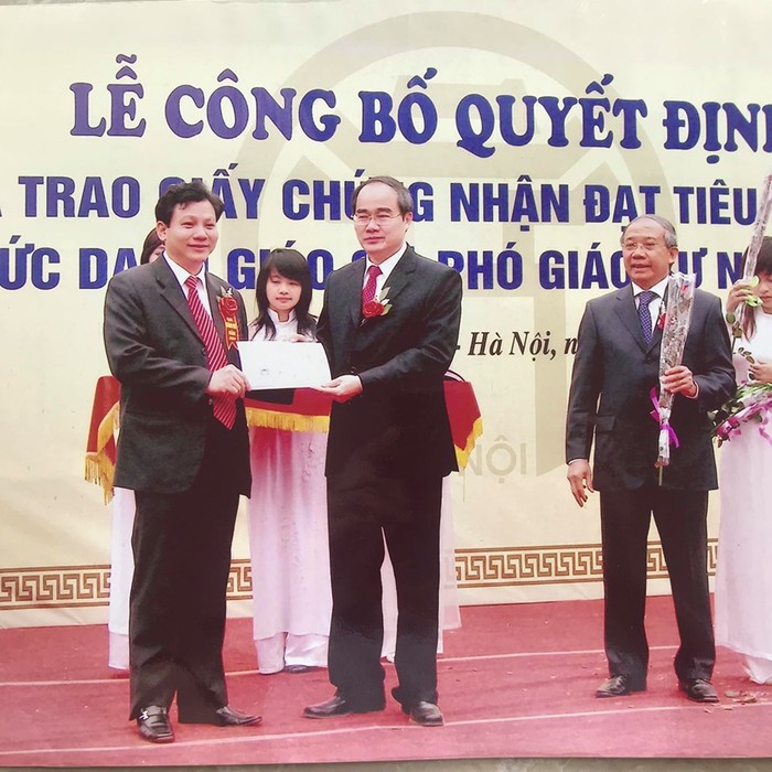 Ông Hoàng Xuân Quế được công nhận chức danh Phó Giáo sư từ năm 2009. ảnh: PV.