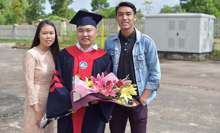 Sinh viên người Lào đã tốt nghiệp và nhận bằng cử nhân tại Trường Đại học Khoa học (Đại học Thái Nguyên). ảnh: TL.
