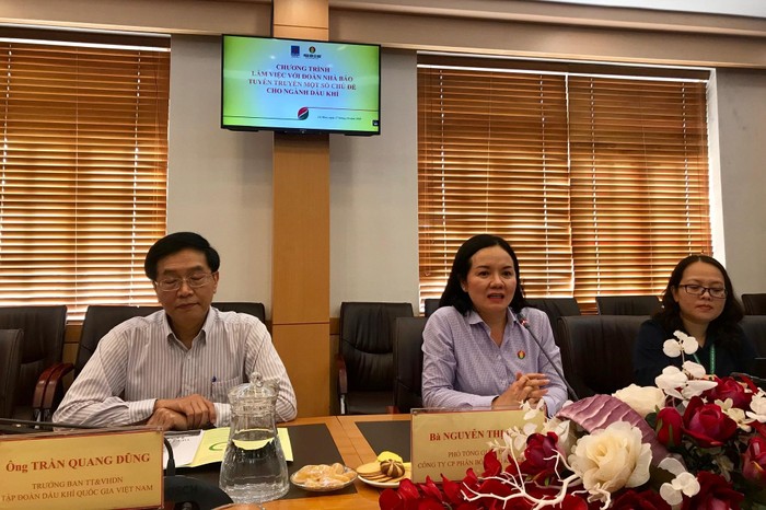 Bà Nguyễn Thị Hiền - Phó tổng giám đốc Công ty cổ phần Phân bón Dầu khí Cà Mau.