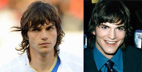 Đừng nhầm nhé, vì họ là De Ceglie (hậu vệ trái của Juventus) và Ashton Kutcher, nam diễn viên nổi tiếng của thể loại phim hài tình cảm đấy!