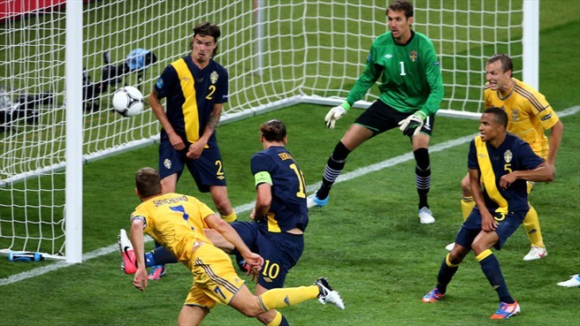 Sweden (Thụy Điển): Đây là đội bóng khổng lồ nhất EURO 2012 với chiều cao trung bình lên đến 1m90.