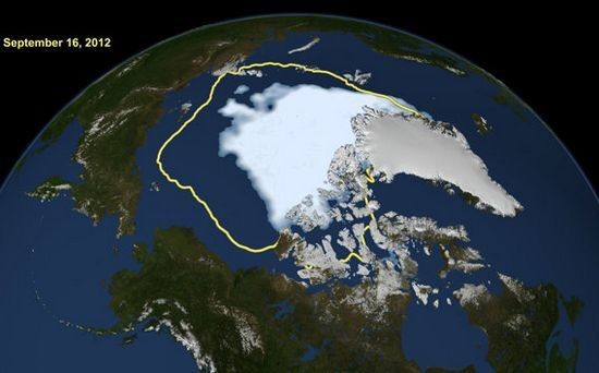 Diện tích băng Bắc Cực phá vỡ kỷ lục thu hẹp so với năm 1979