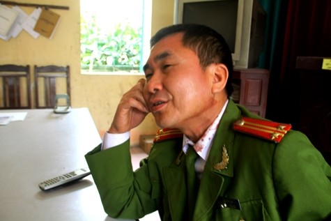 Ông Lâm tại trụ sở CA phường Trần Phú. (Ảnh NP)
