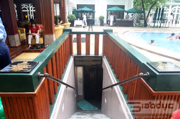 Căn hầm trú bom được khách sạn Metropole Hà Nội phát hiện cách đây 1 năm khi họ tiến hành công tác sửa chữa quán bar.