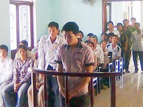 Nguyễn Văn Thăng tại phiên tòa.
