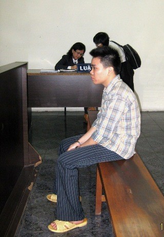 Bị cáo Phương tại phiên tòa