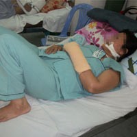 Chị Hạ bị bà Ba chém trọng thương tại bệnh viện