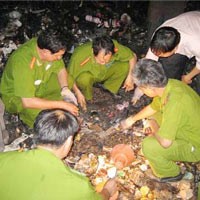 Công an thu giữ 10 bánh heroin (ảnh minh họa)