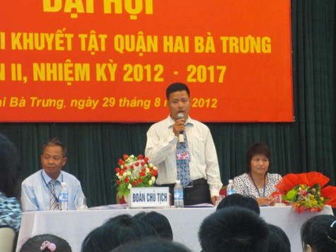 Ông Trịnh Công Thanh phát biểu tại Đại hội.